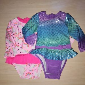Cat & jack long sleeve swimsuits 12m